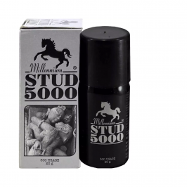 Millenium Stud 5000 Lidocaine Topical Aerosol | Delay Spray for Men | Long-Lasting Performance & Enhanced Endurance