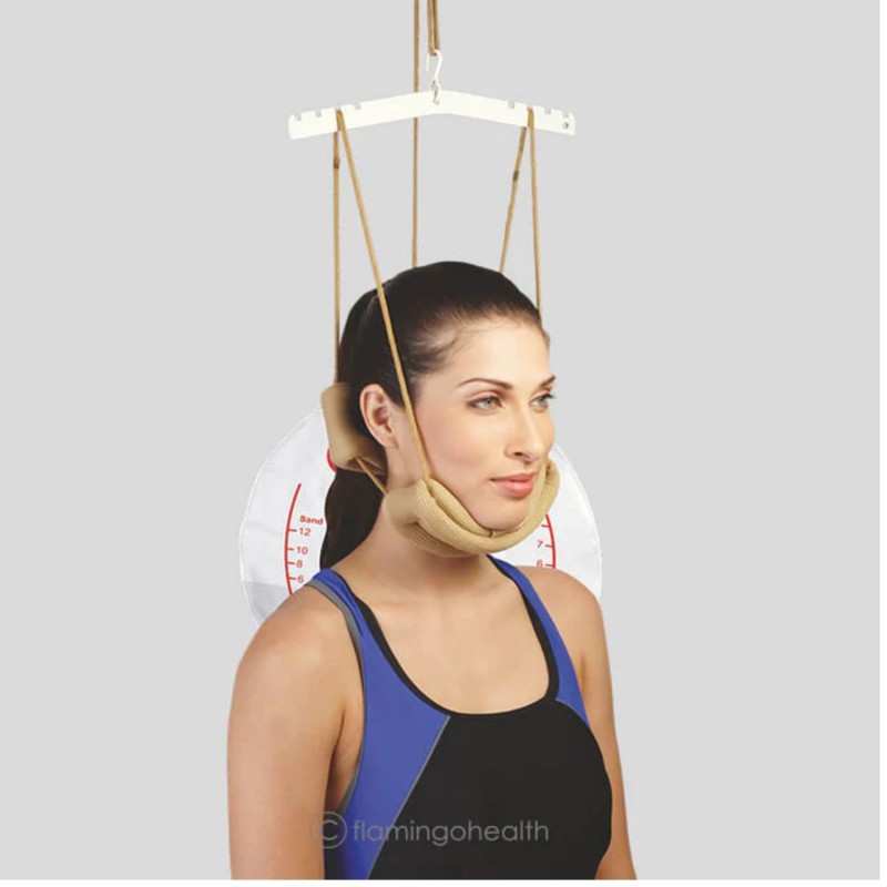 Flamingo Cervical Traction Kit (Sitting) OC 2130 – Neck Pain Relief, Adjustable, Home Therapy,