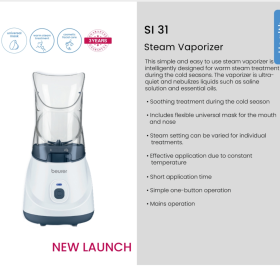 Beurer SI 31 Steam Vaporizer – Facial & Respiratory Steamer