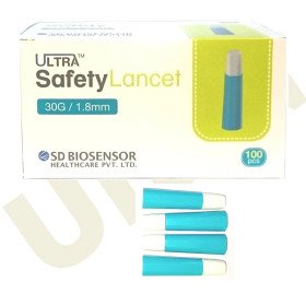 Ultra Sterile Disposable Single - Use Safety Glucometer Lancet - 100 (pcs)